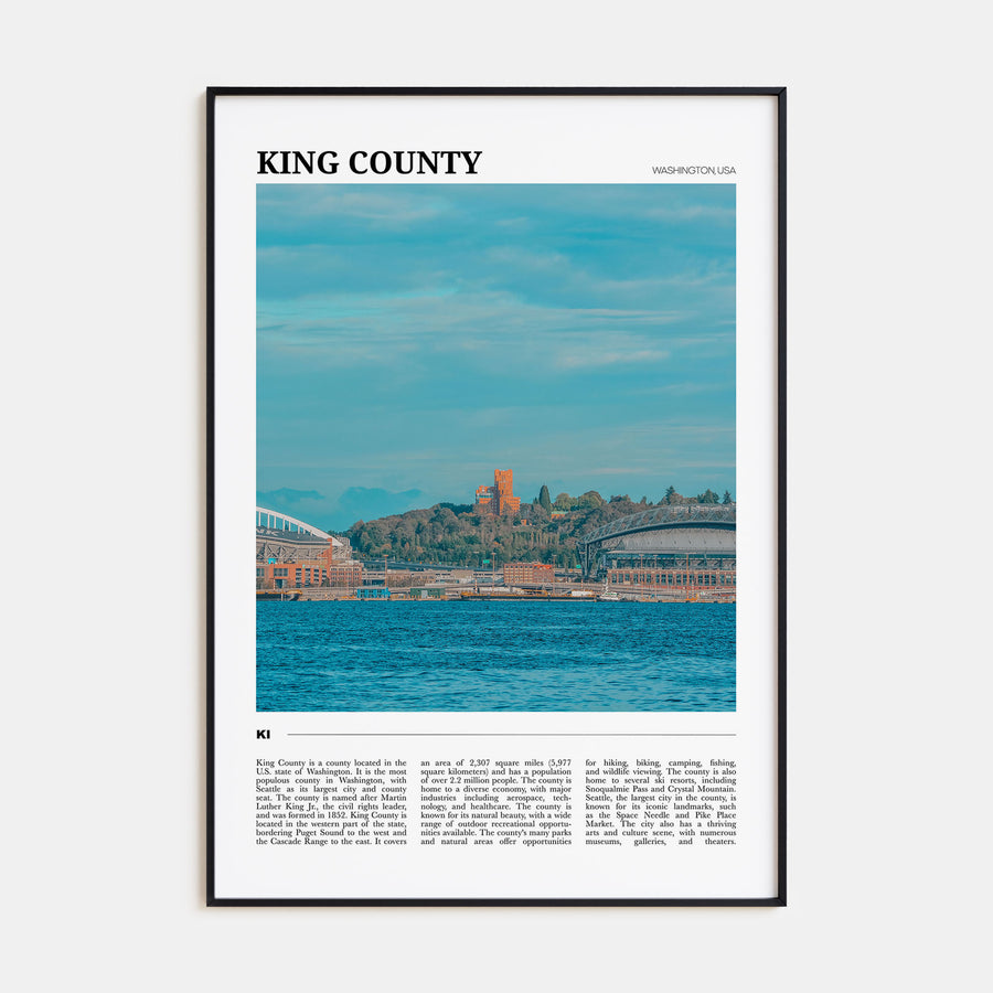 King County Travel Color Poster