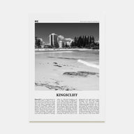 Kingscliff Travel B&W Poster