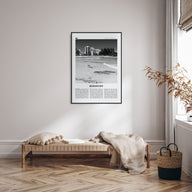 Kingscliff Travel B&W Poster