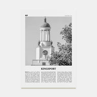 Kingsport Travel B&W Poster
