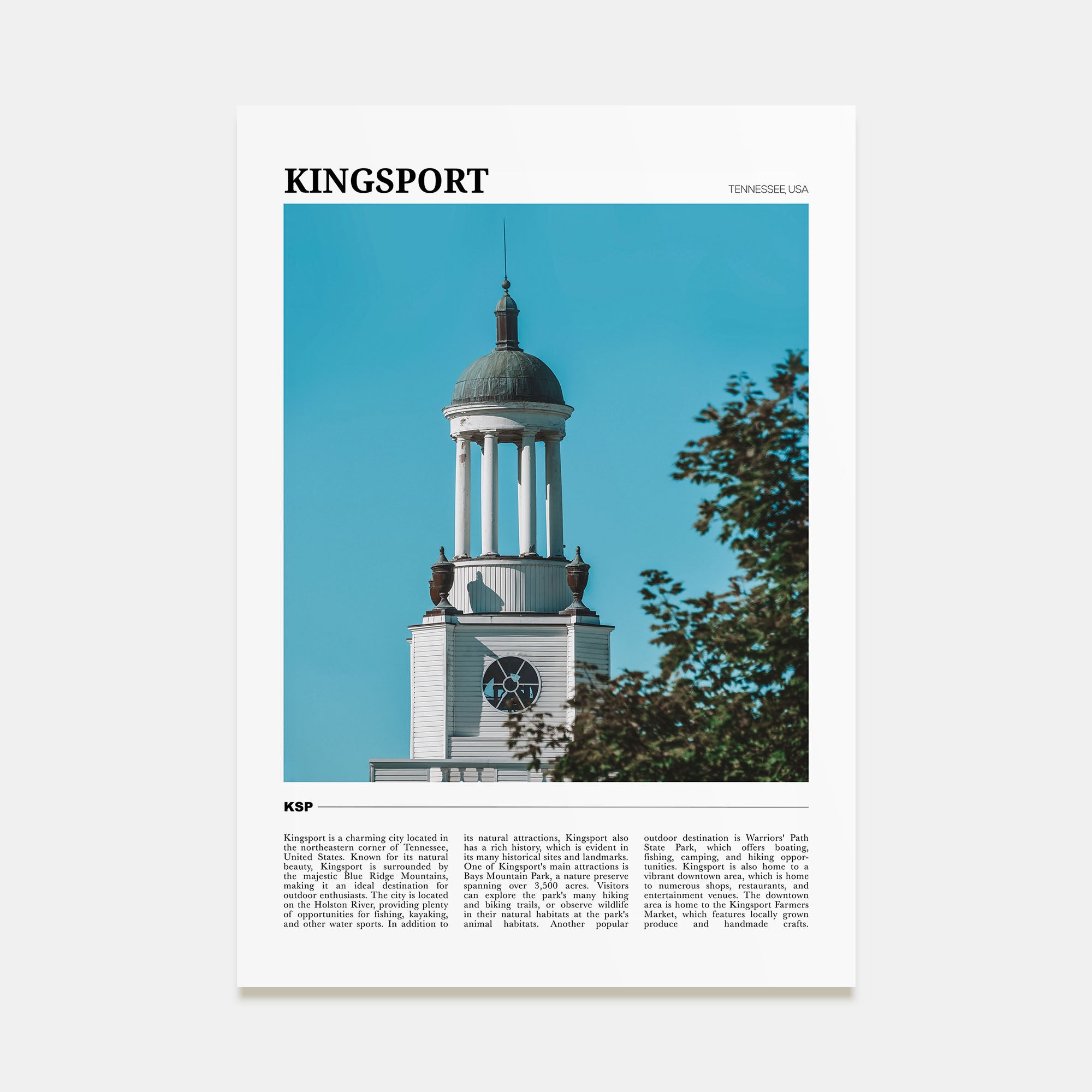 Kingsport Travel Color Poster
