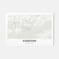Kingston, Canada Map Landscape Poster