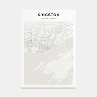 Kingston, Canada Map Portrait Poster