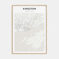 Kingston, Canada Map Portrait Poster