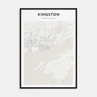 Kingston, Canada Map Portrait Poster