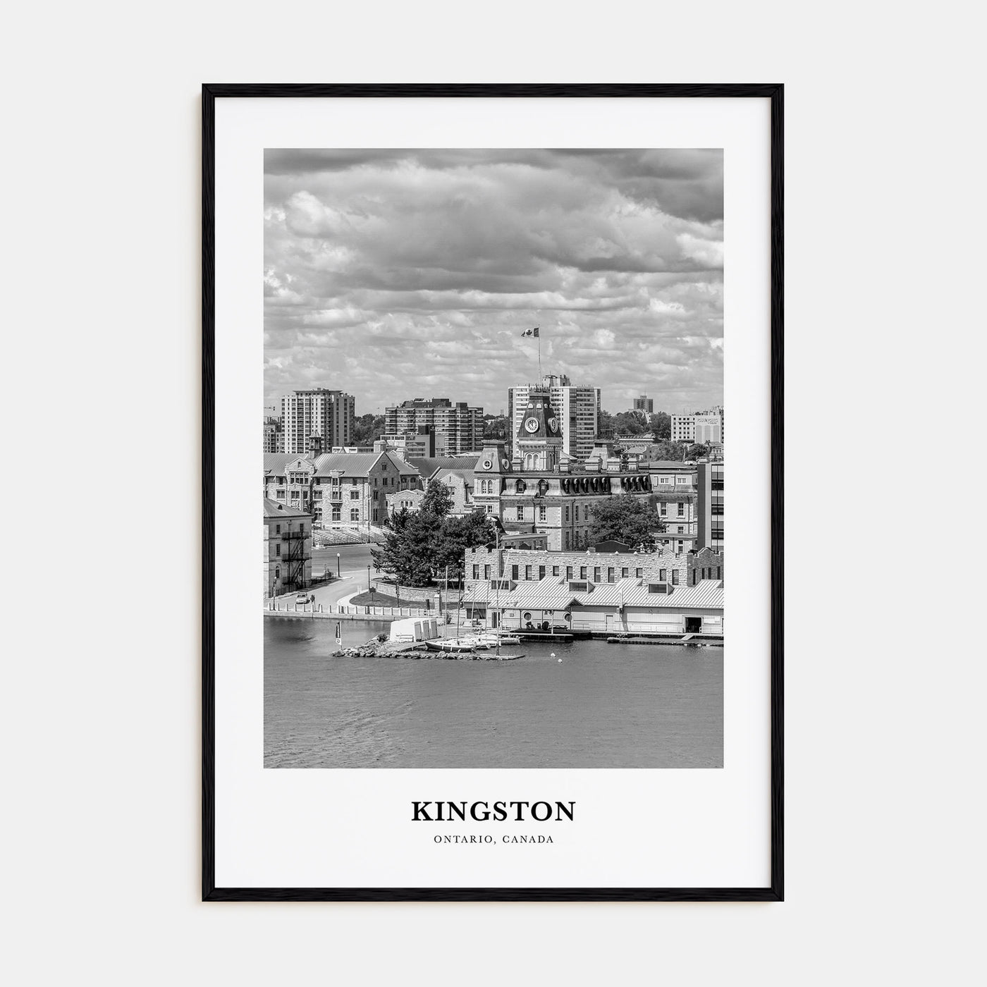 Kingston, Canada Portrait B&W Poster