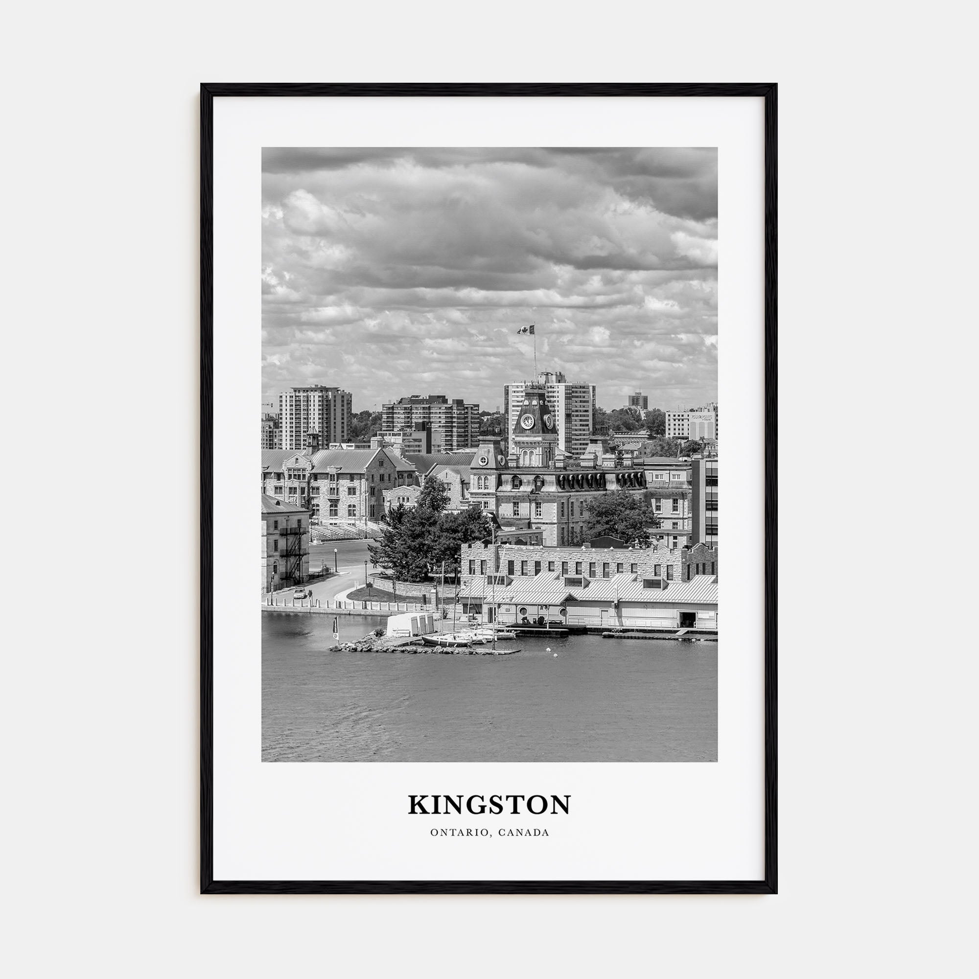 Kingston, Canada Portrait B&W Poster