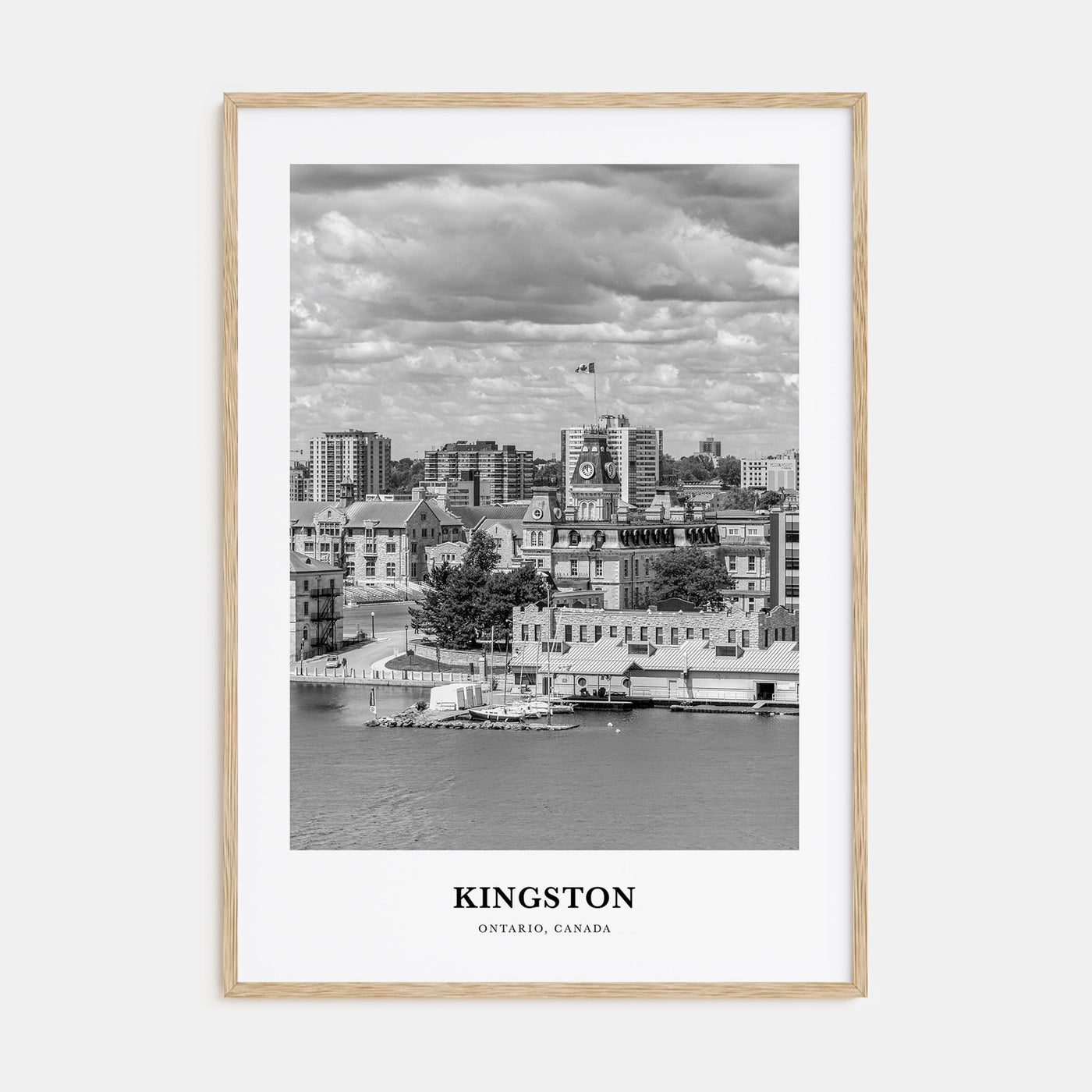 Kingston, Canada Portrait B&W Poster