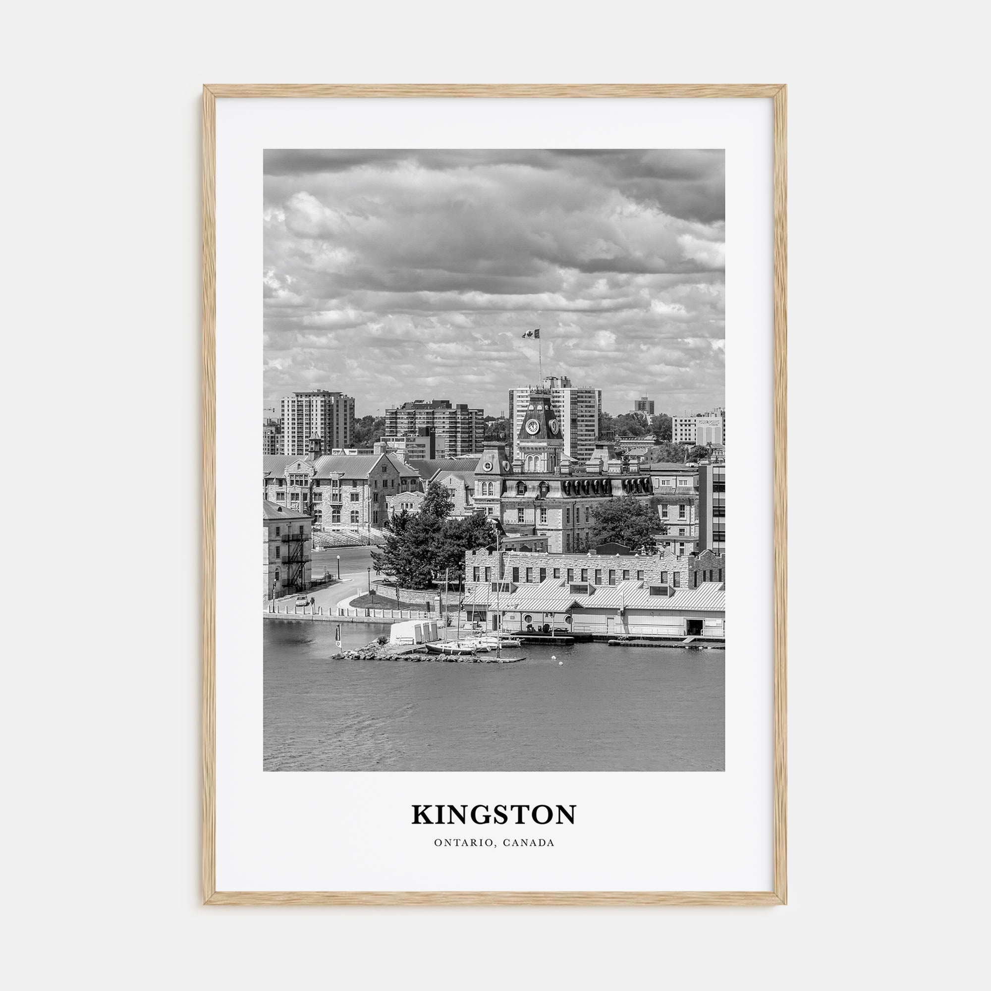 Kingston, Canada Portrait B&W Poster