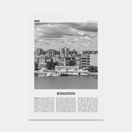 Kingston, Canada Travel B&W Poster