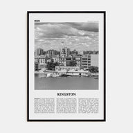 Kingston, Canada Travel B&W Poster