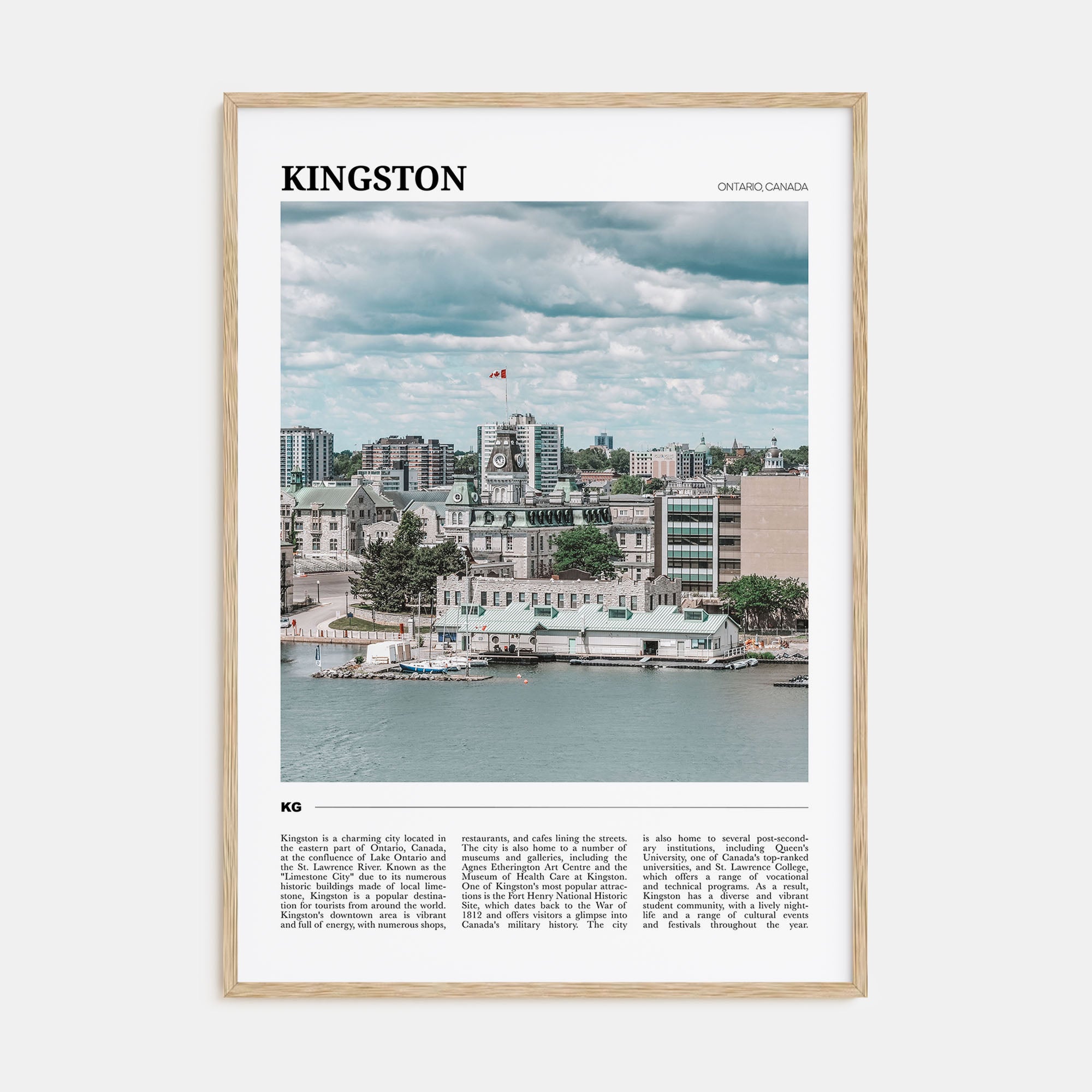 Kingston, Canada Travel Color Poster