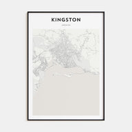 Kingston, Jamaica Map Portrait Poster
