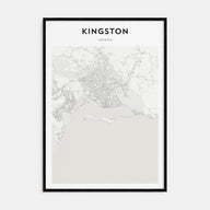Kingston, Jamaica Map Portrait Poster