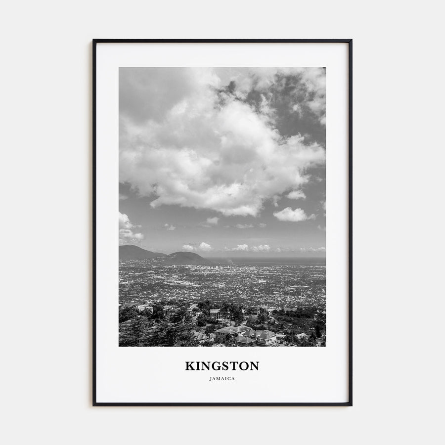 Kingston, Jamaica Portrait B&W Poster