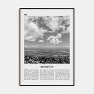 Kingston, Jamaica Travel B&W Poster