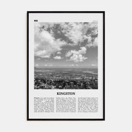 Kingston, Jamaica Travel B&W Poster
