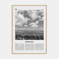 Kingston, Jamaica Travel B&W Poster
