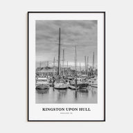 Kingston upon Hull Portrait B&W Poster