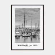 Kingston upon Hull Portrait B&W Poster