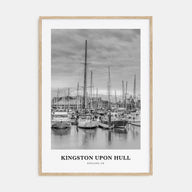 Kingston upon Hull Portrait B&W Poster