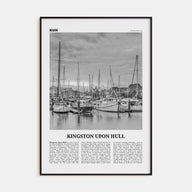 Kingston upon Hull Travel B&W Poster