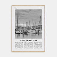 Kingston upon Hull Travel B&W Poster