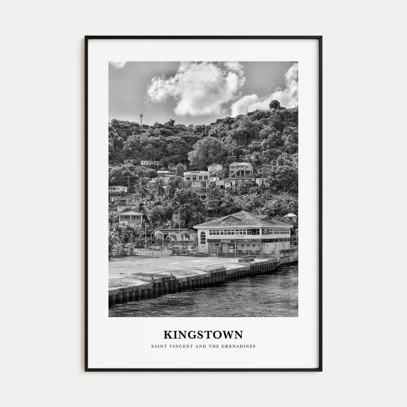 Kingstown Portrait B&W Poster