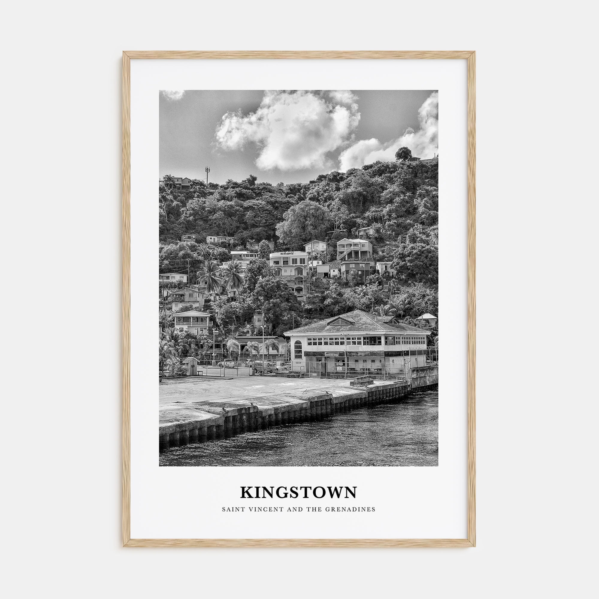Kingstown Portrait B&W Poster
