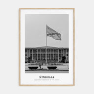 Kinshasa Portrait B&W Poster