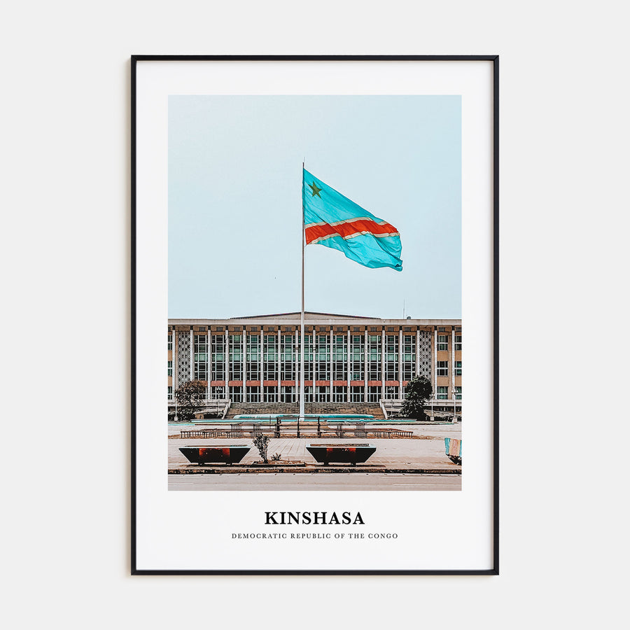 Kinshasa Portrait Color Poster