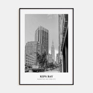Kips Bay Portrait B&W Poster
