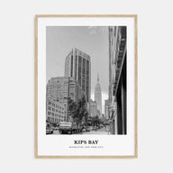 Kips Bay Portrait B&W Poster