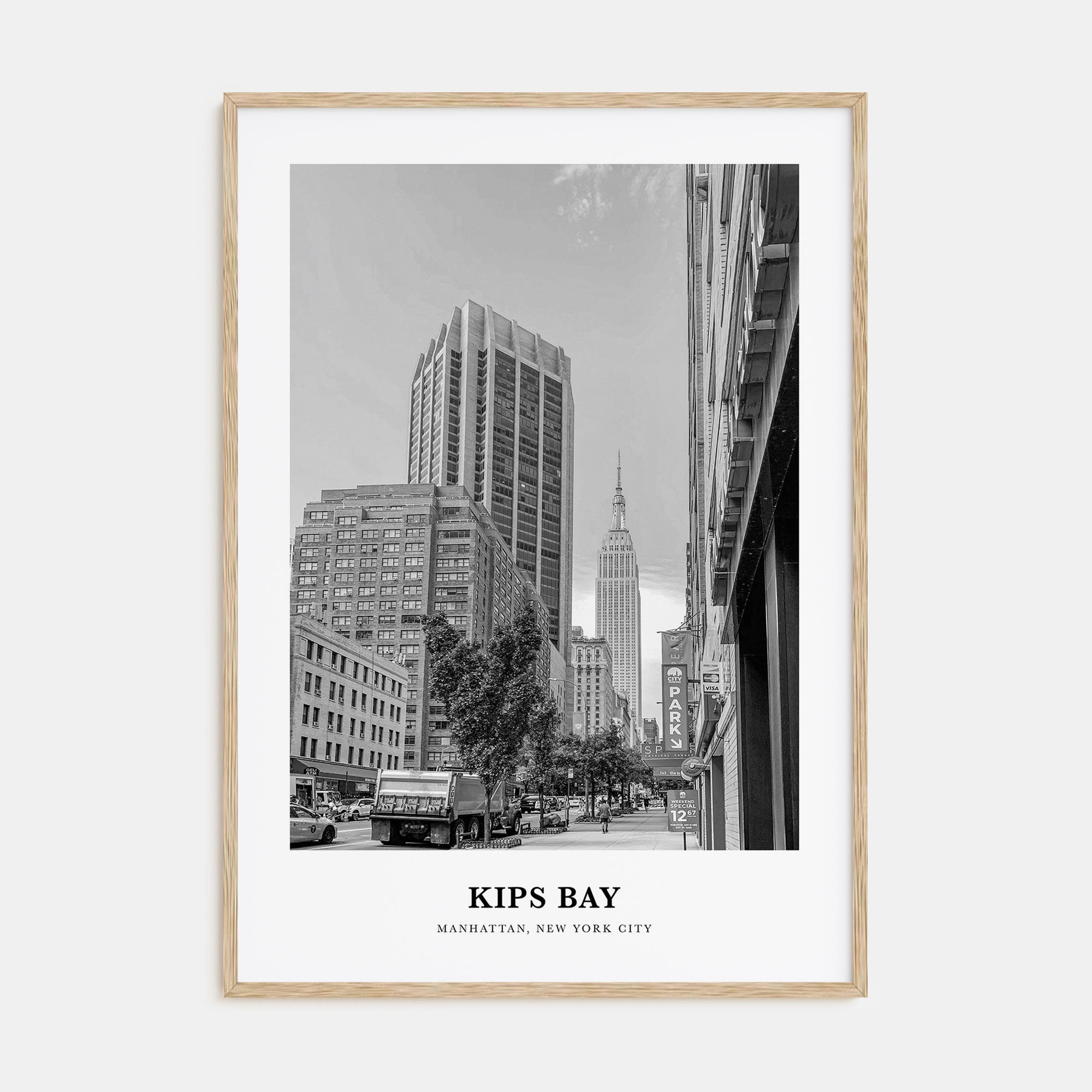Kips Bay Portrait B&W Poster