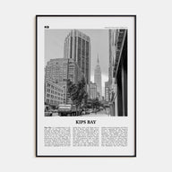 Kips Bay Travel B&W Poster