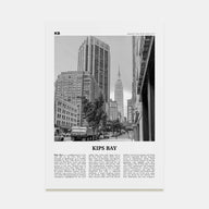 Kips Bay Travel B&W Poster