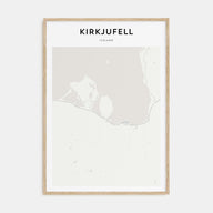 Kirkjufell Map Portrait Poster