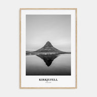 Kirkjufell Portrait B&W Poster