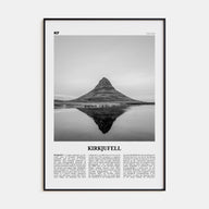 Kirkjufell Travel B&W Poster