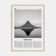 Kirkjufell Travel B&W Poster