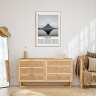 Kirkjufell Travel B&W Poster