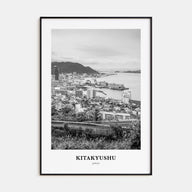 Kitakyushu Portrait B&W Poster