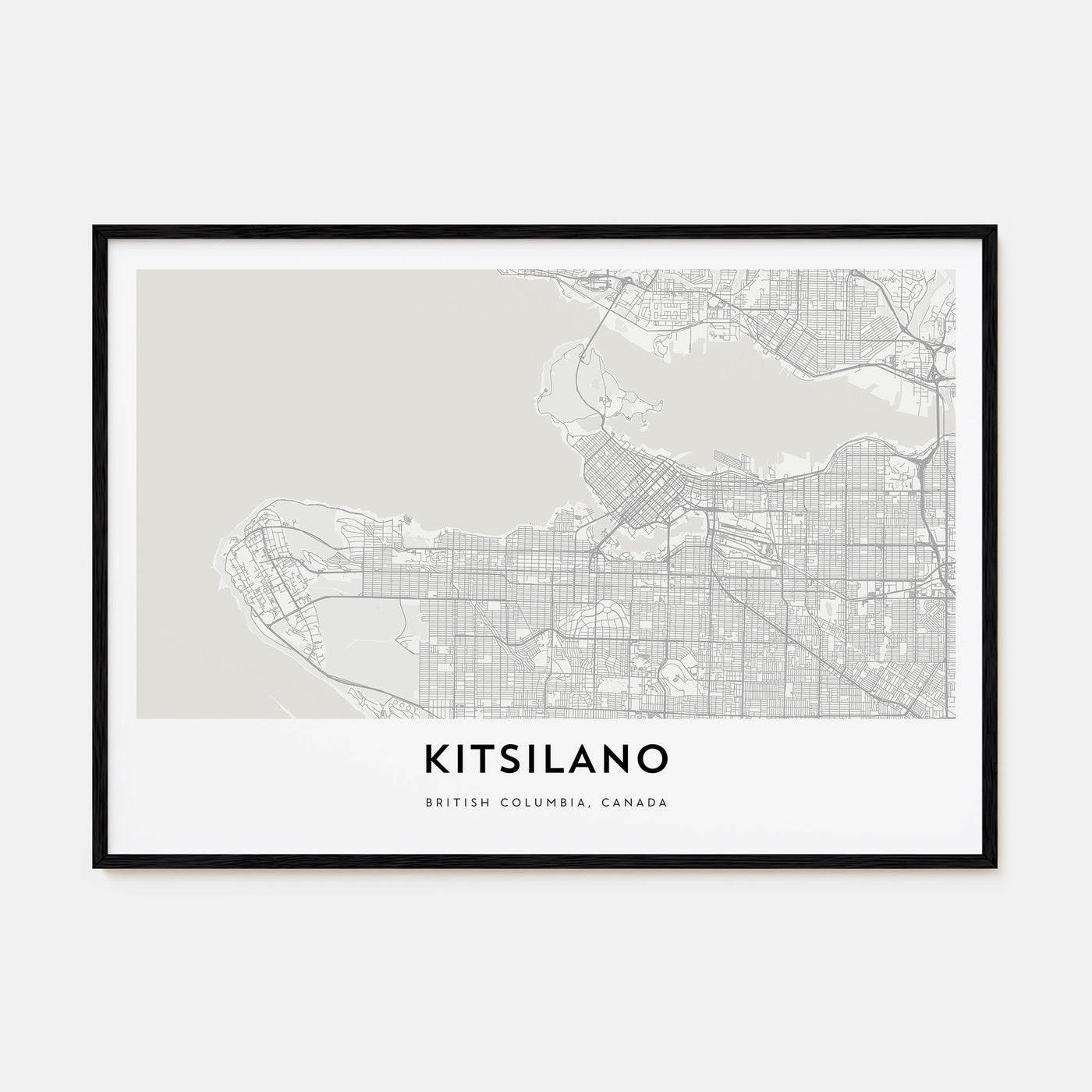 Kitsilano Map Landscape Poster