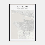 Kitsilano Map Portrait Poster