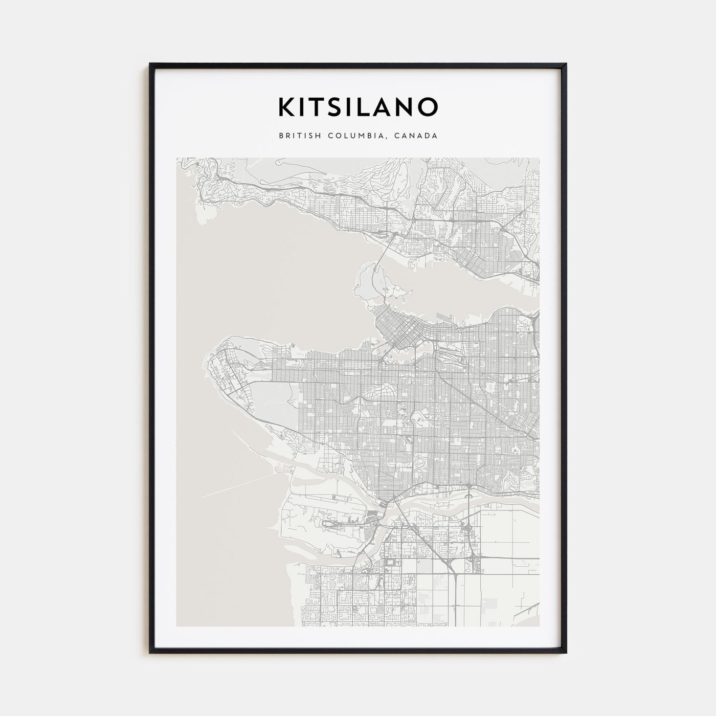 Kitsilano Map Portrait Poster