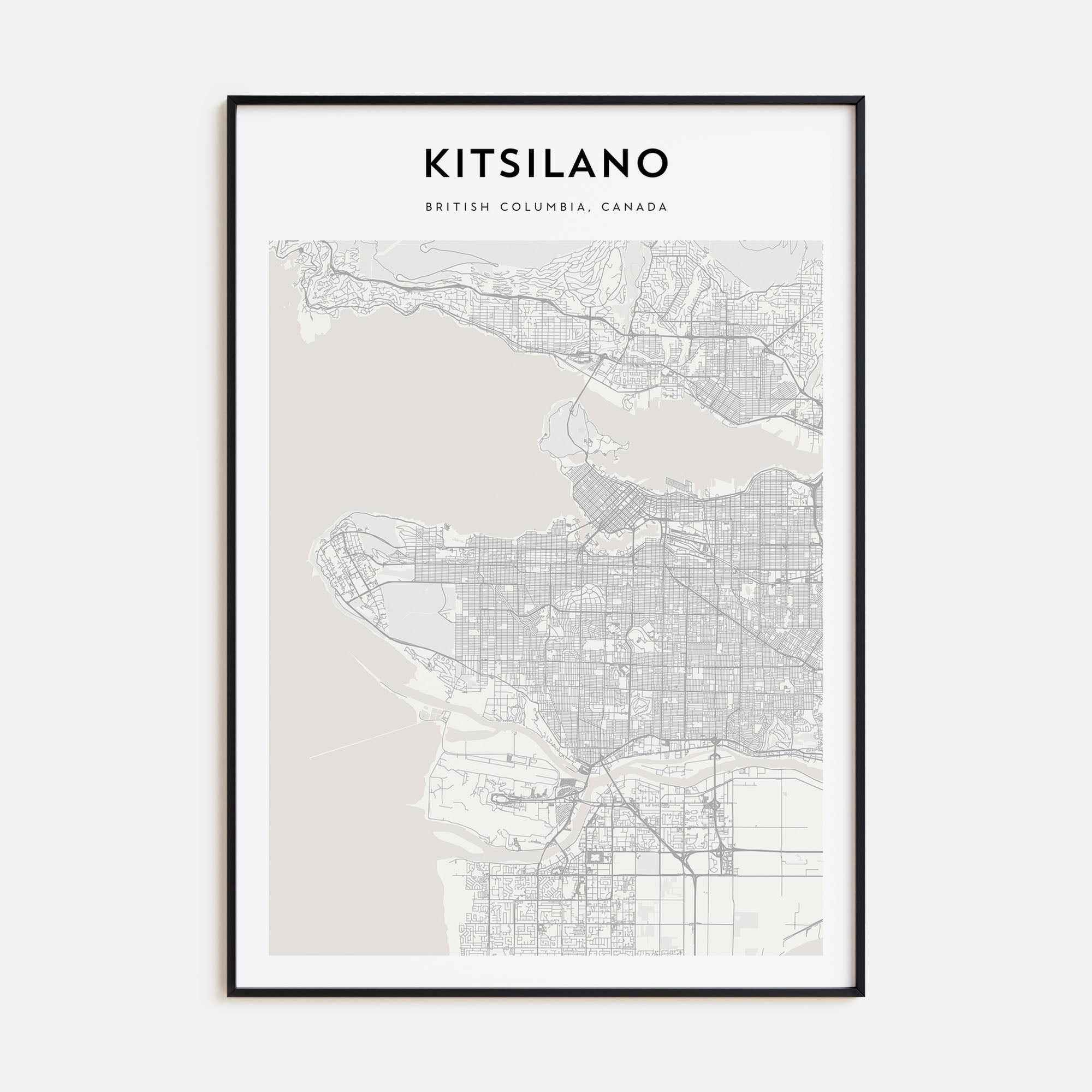 Kitsilano Map Portrait Poster