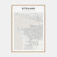 Kitsilano Map Portrait Poster