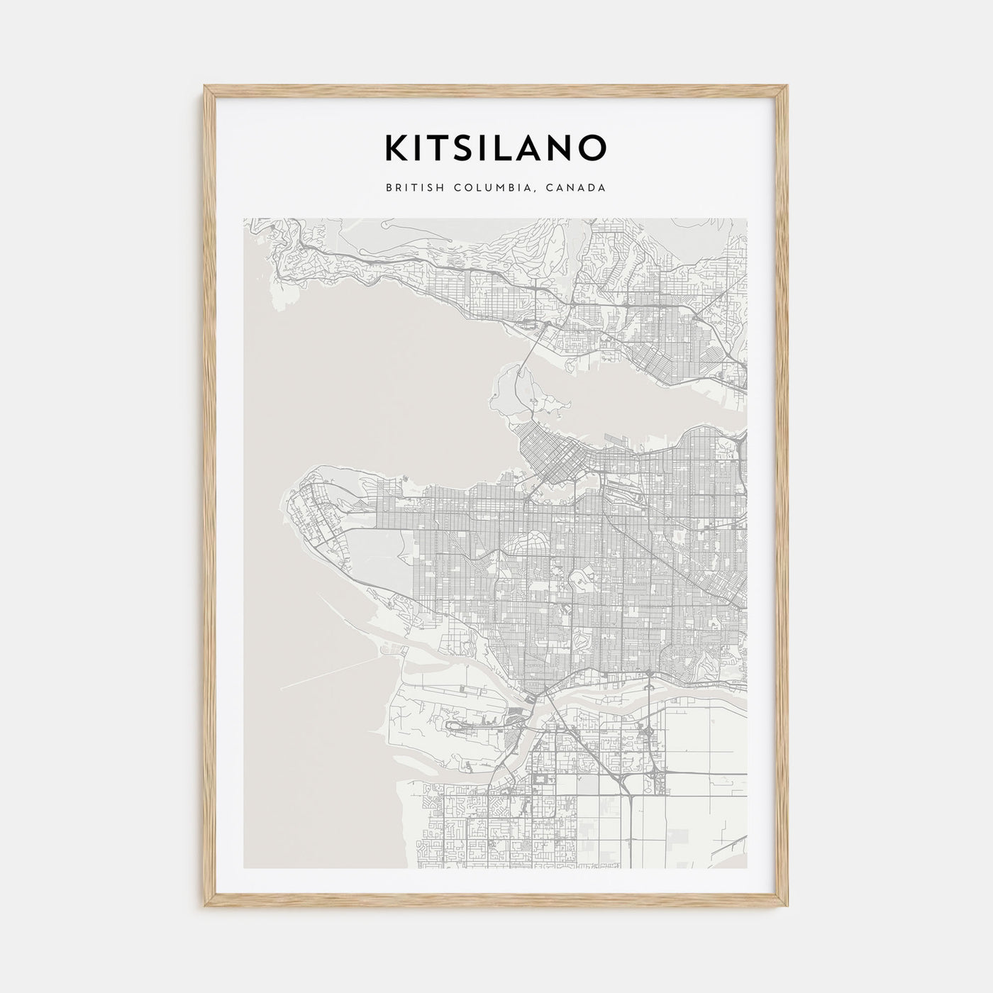 Kitsilano Map Portrait Poster