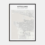 Kitsilano Map Portrait Poster