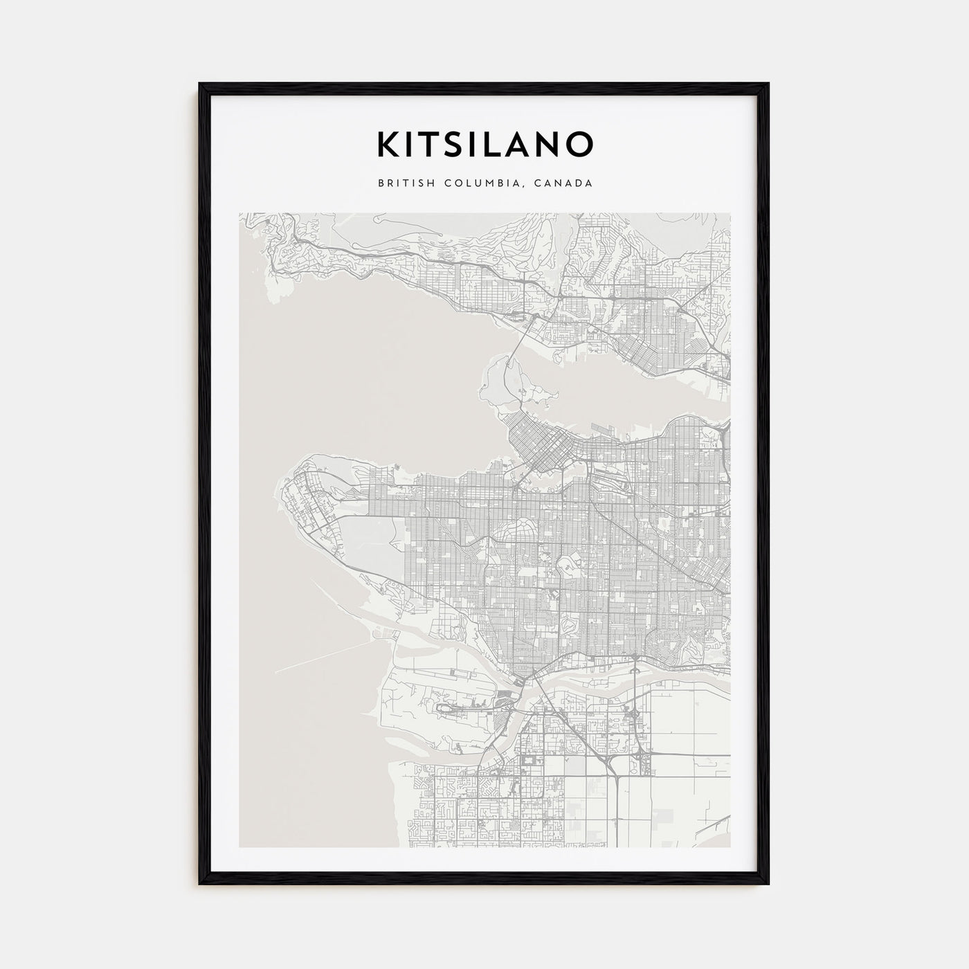 Kitsilano Map Portrait Poster